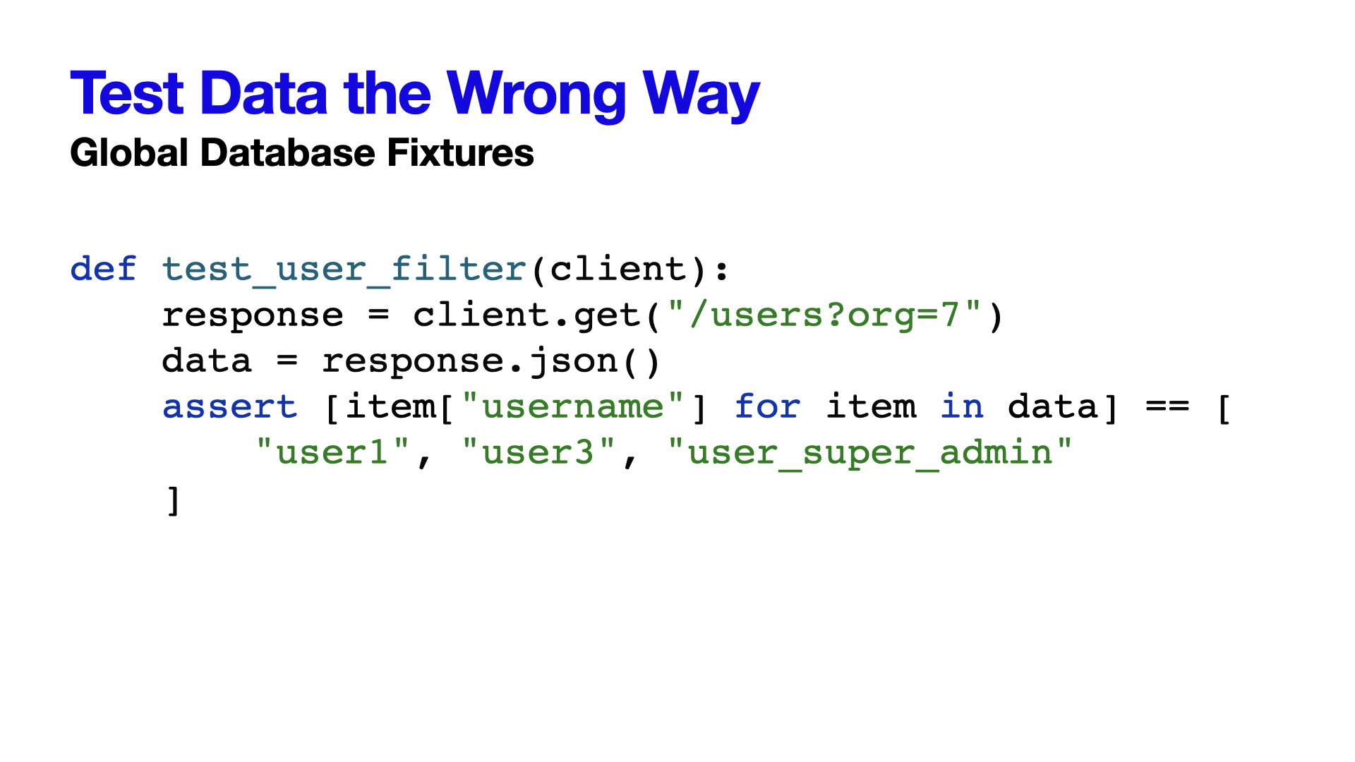 Pytest Design Patterns - Slide 27