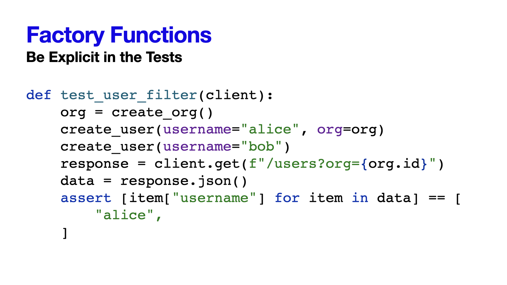 Pytest Design Patterns - Slide 28