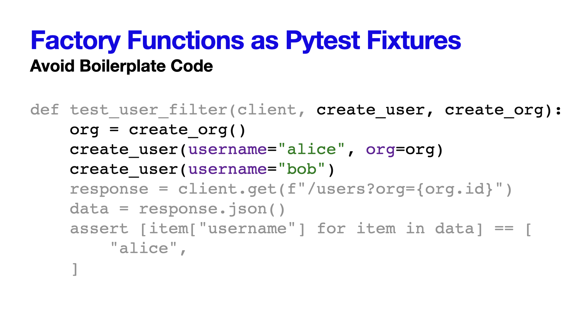 Pytest Design Patterns - Slide 30